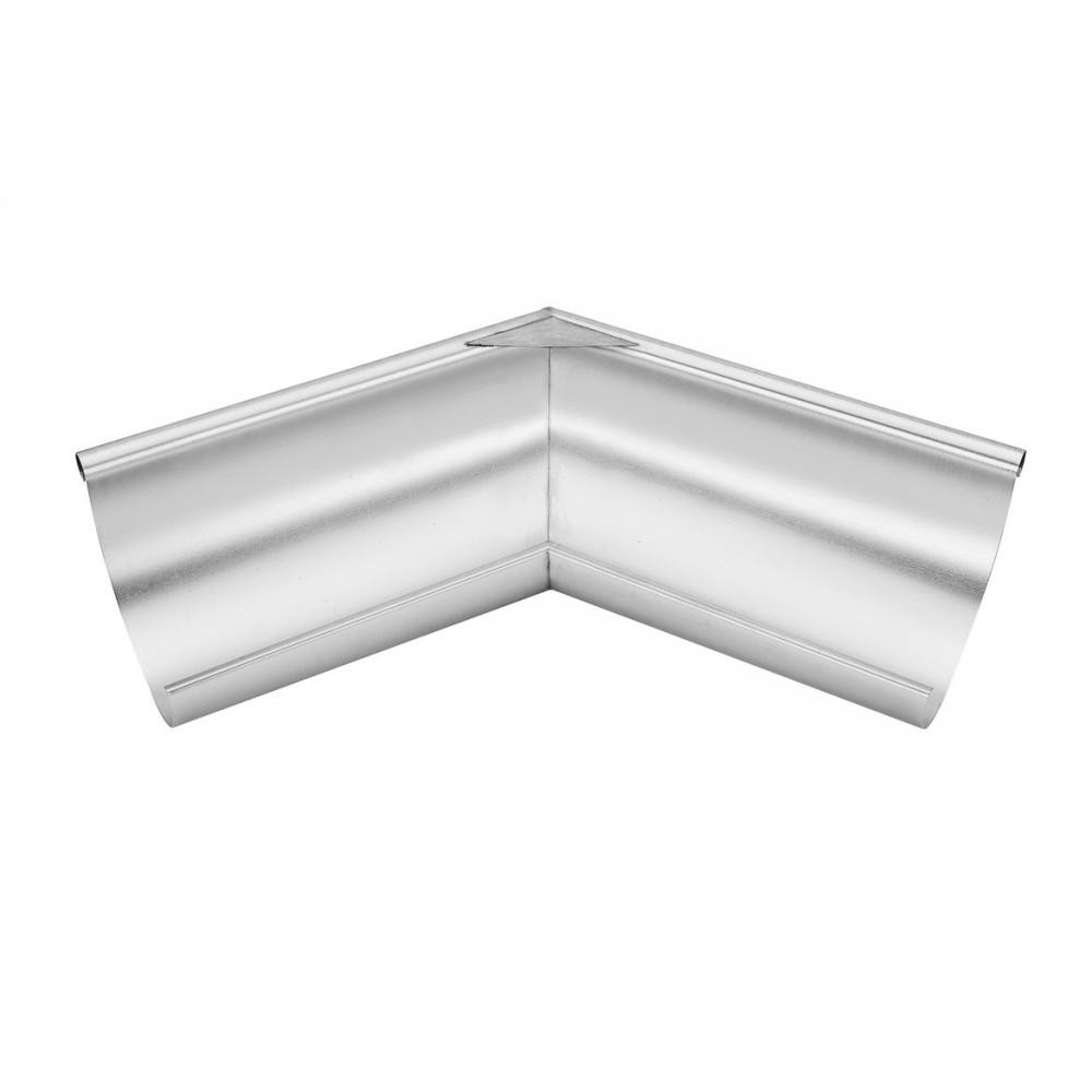 Titanzink Außenwinkel gelötet für halbrunde Dachrinne RG280 Winkel 135°  Grad -  - Die Nr. 1 für Dachentwässerung und  Blechkantprofile.